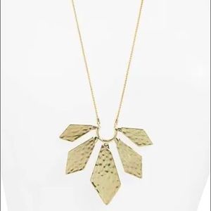 Kendra Scott Mari Long Pendant Necklace in 14k gold-plated brass.